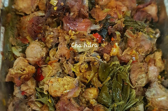 Anti Ribet, Memasak Betutu pedas panggang ayam kampung daun singkong Rumahan