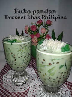 Foto resep *Buko pandan*, dessert khas Philipina