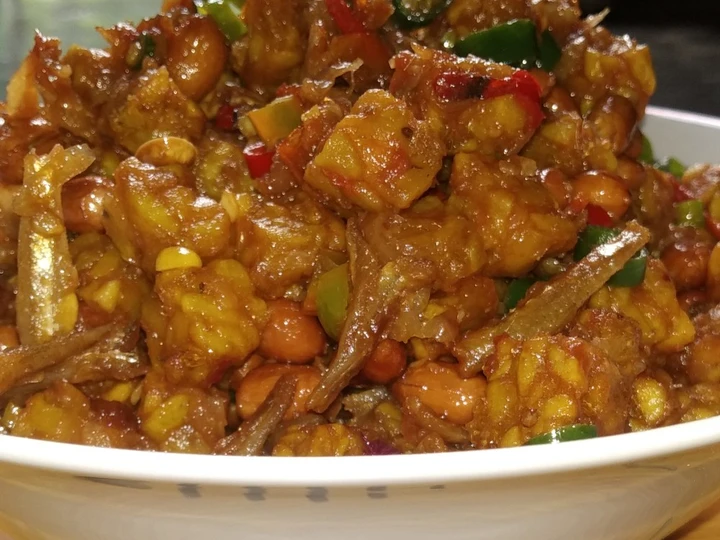 Cara Sederhana Menyiapkan Resep  Tumis Oseng Tempe Teri Kacang yang Menggugah Selera, Enak Banget