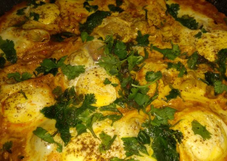 Quick egg masala