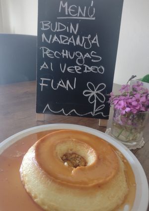 Una foto de Flan súper económico