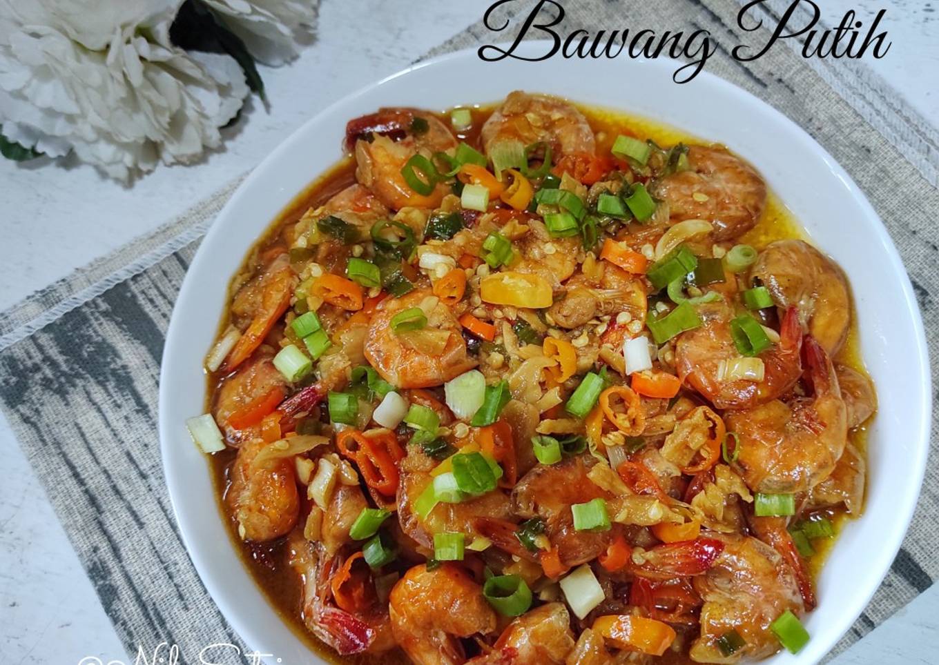 Tumis Udang Bawang Putih