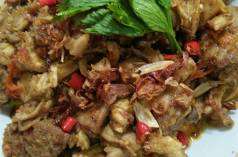 Resep Ayam Suir Rica Kelapa Enak