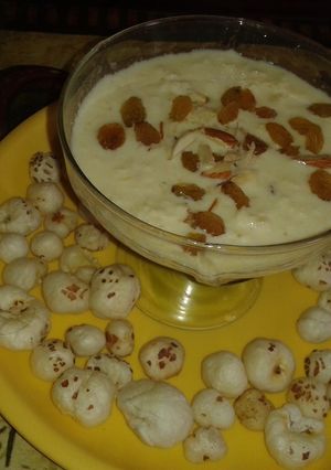 A picture of Makhana kheer.