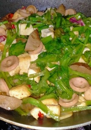 Foto resep Genjer Sosis Tahu