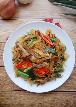 Foto resep Tumis Teri Pepaya #Pr_wantuteri