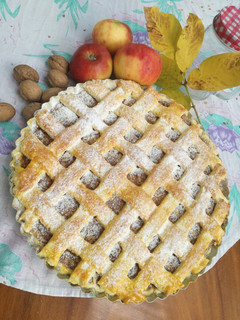 Almás-rácsos pite recept fotója
