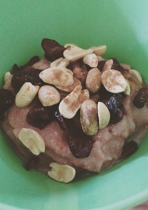 Una foto de Helado de fresa vegano