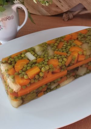 Une photo de Terrine de légumes primeurs