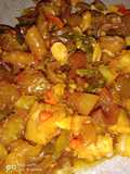 Tumis pedas tunjang sapi