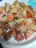 N. Y. Strip and Potato Salad
