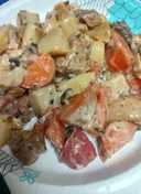 N. Y. Strip and Potato Salad