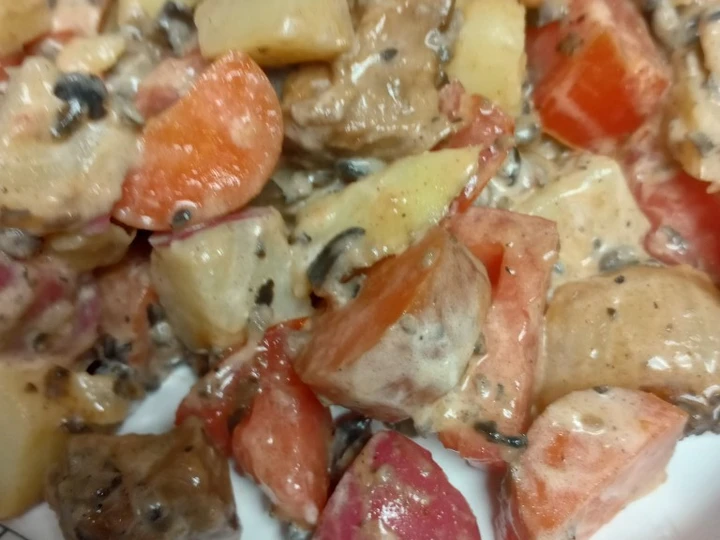 Easy Way Make N. Y. Strip and Potato Salad which So Delicious