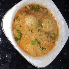 Chicken kofta gravy A picture of Chicken kofta gravy.