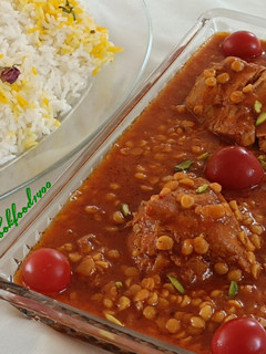عکسی از دستور خورش قیمه با بوقلمون