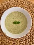 Sopa fría de pepino y melón con menta