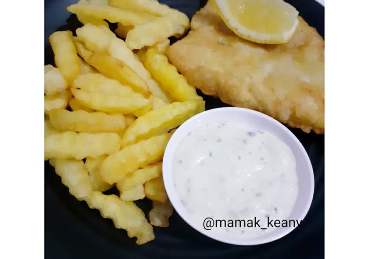 Fish n Chips (resep by Susie Agung on Instagram)