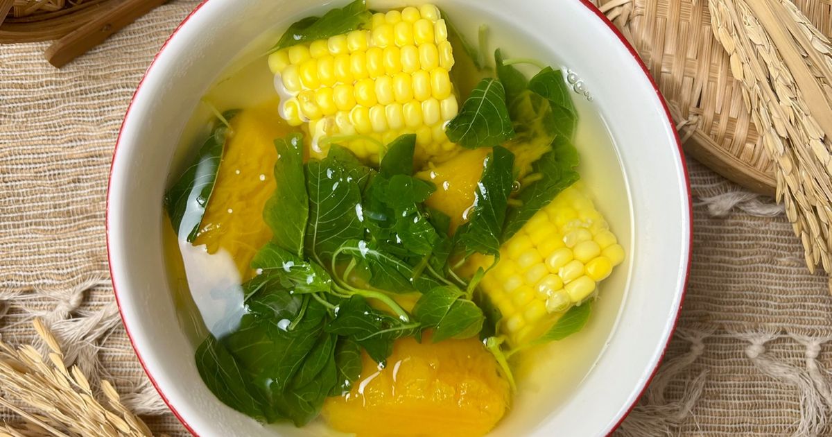 Sayur Bening Bayam, Labu dan Jagung