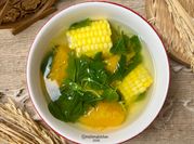 Gambar sayur bayam bening jagung