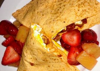 Fresh, Make Recipe Bacon  Egg Breakfast Wrap Very Delicious