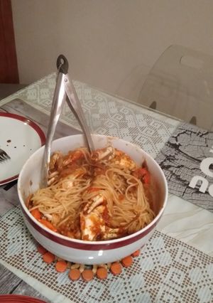 Φωτογραφία της συνταγής Σπαγγέτι με καυτερά μπλέ καβούρια