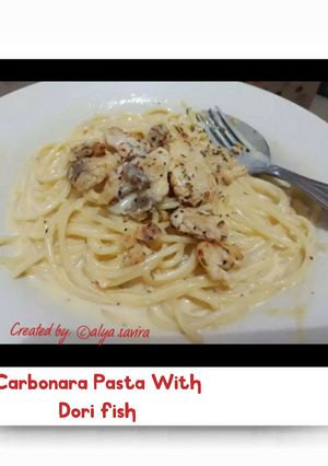 Foto resep Spaghetti Carbonara with dori fish
