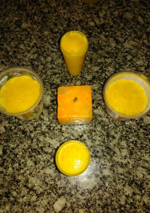 A picture of Mango Ice cream.