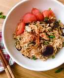 Mì Gói Trộn Thịt Trai (Vẹm Xanh) & Nấm Hương Tươi