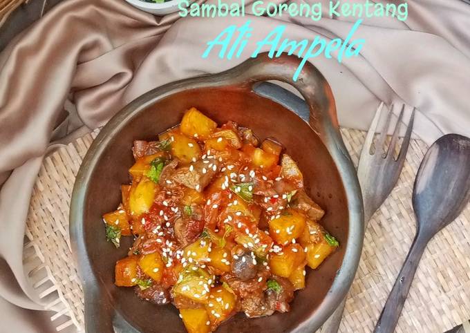 Cara Gampang Menyiapkan Sambal Goreng Kentang Ati Ampela, Sempurna