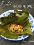 Botok (pakai bumbu urap)