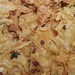Rice Flour Peanut Crackers (Peyek Kacang) A picture of Rice Flour Peanut Crackers (Peyek Kacang).