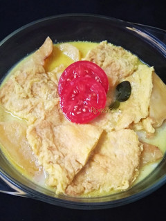Foto resep Kentang telur dadar kuah santan