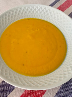 Una foto de Crema de calabaza y zanahoria en Thermomix