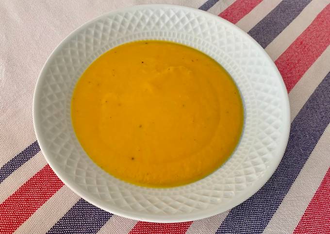Crema de calabaza y zanahoria en Thermomix Receta de lusalcidos- Cookpad