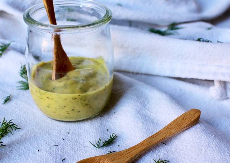 Salsa de eneldo estilo Ikea Receta de Ana Sáez de Montagut Cookpad