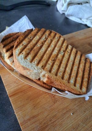 Une photo de Croque courgette emmental