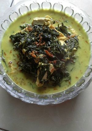 Foto resep Sayur daun singkong bumbu kuning