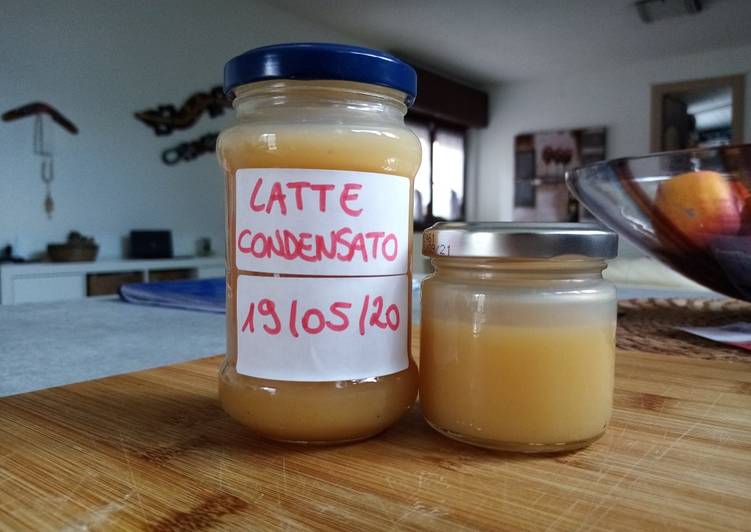 Latte condensato senza lattosio