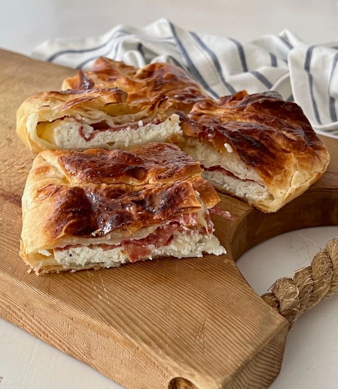 Foto di Torta salata salame e ricotta