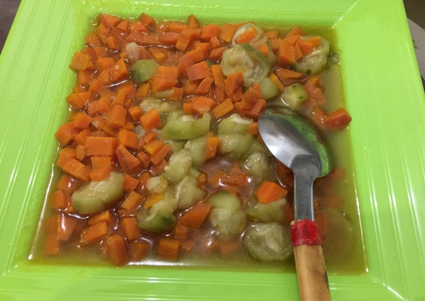 Cah Wortel Oyong(Gambas)Kuah