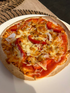 Una foto de Pizza base tortilla trigo