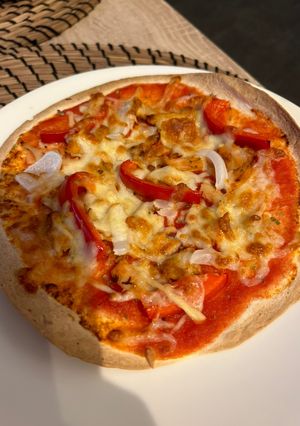 Una foto de Pizza base tortilla trigo