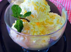 Foto principal de Helado extra cremoso de limón con toque de lima verde y azahar