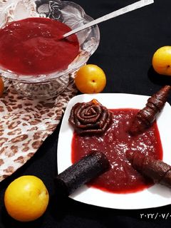 عکسی از دستور لواشک آلو با رب آلو قرمز 🤪