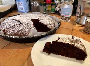 Foto di Torta soffice con cacao e banane