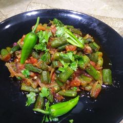 Payaz wali bhindi 😋😋#sehri contest A picture of Payaz wali bhindi 😋😋#sehri contest.