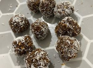 Una foto de Trufas de avena sin horno