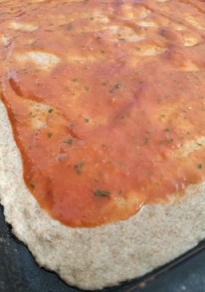 Una foto de Pizza integral