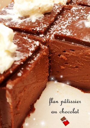 Une photo de Flan pâtissier au chocolat 🍫