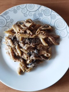 Una foto de Pasta con salsa de castañas